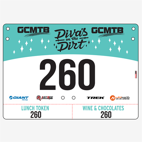 Show details for Full Colour One Sided Economical Race Numbers with Tear off Tags