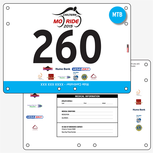 Show details for Full Colour Two Sided Race Bibs