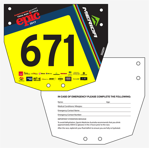 Show details for Full Colour Front, Black and White Reverse Premium Bike Plates
