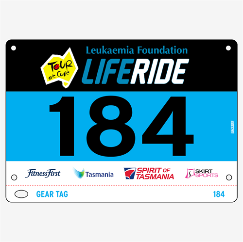 Show details for Full Colour Front, Black and White Reverse Race Bibs with Tear off Tags