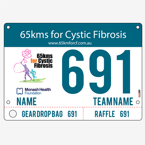 Show details for Full Colour Two Sided Race Bibs with Tear off Tags