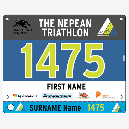 Show details for Full Colour Two Sided Race Bibs with Tear off Tags
