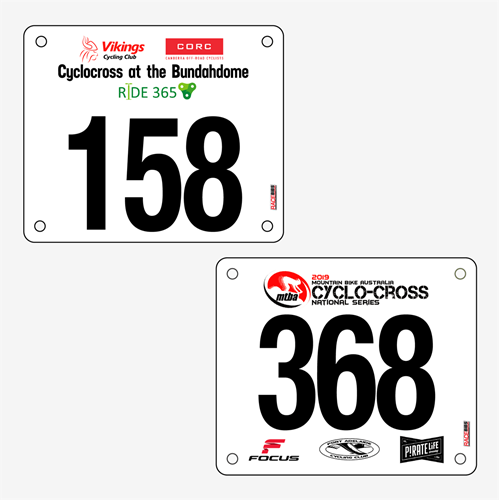 Show details for Full Colour One Sided Shoulder Race Bibs