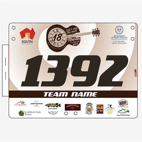 Show details for Full Colour Two Sided Economical Race Numbers with Tear off Tags