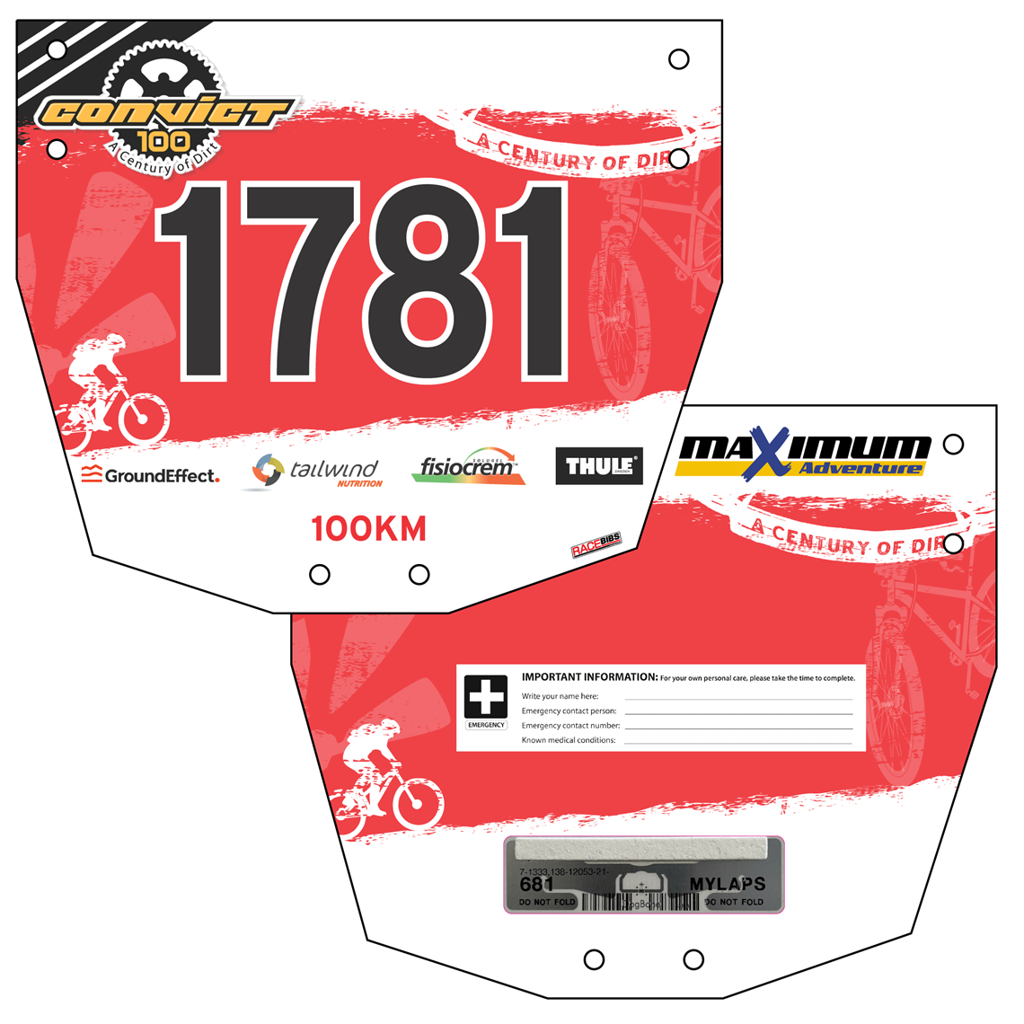 Show details for Full Colour Two Sided Premium Bike Plates