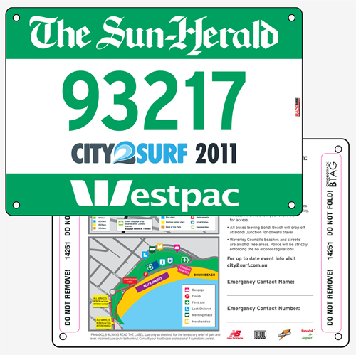 Show details for Full Colour Two Sided Race Bibs