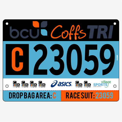 Show details for Full Colour Two Sided Race Bibs with Tear off Tags