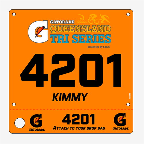 Show details for Full Colour One Sided Race Bibs with Tear off Tags