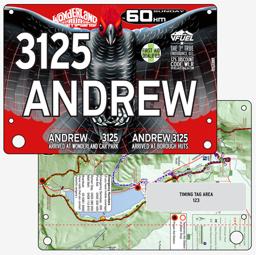 Show details for Full Colour Two Sided Race Bibs with Tear off Tags