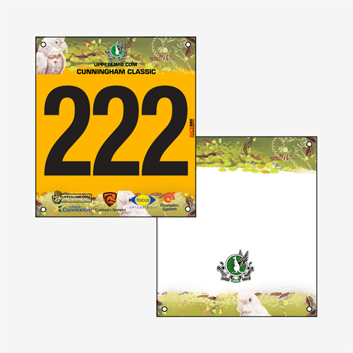 Show details for Full Colour Two Sided UCI Race Bibs