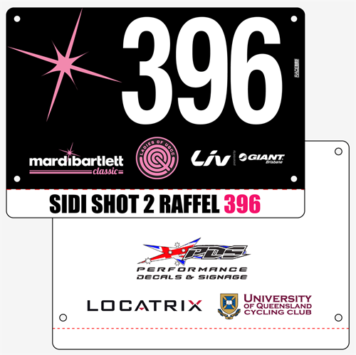 Show details for Full Colour Two Sided Race Bibs with Tear off Tags