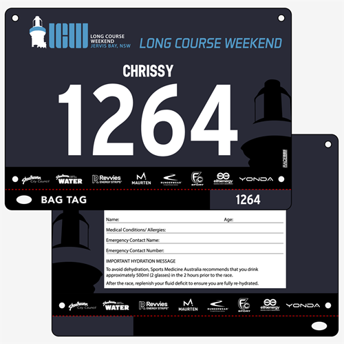 Show details for Full Colour Two Sided Race Bibs with Tear off Tags