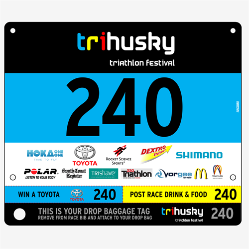 Show details for Full Colour One Sided Race Bibs with Tear off Tags