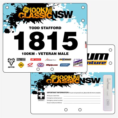 Show details for Full Colour Two Sided Economical Race Numbers