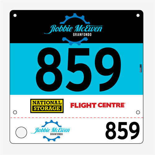 Show details for Full Colour One Sided Race Bibs with Tear off Tags