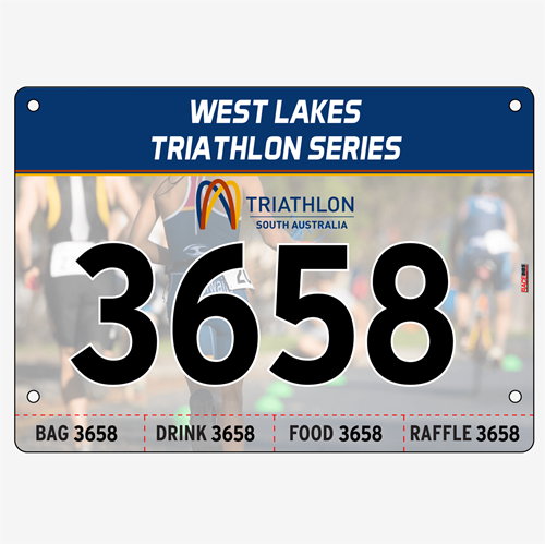 Show details for Full Colour Two Sided Race Bibs with Tear off Tags