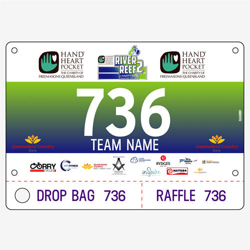 Show details for Full Colour One Sided Race Bibs with Tear off Tags