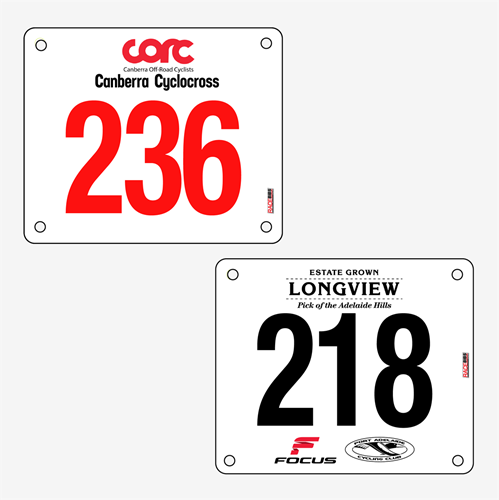 Show details for Full Colour One Sided Shoulder Race Bibs