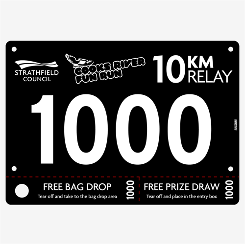 Show details for Full Colour One Sided Race Bibs with Tear off Tags