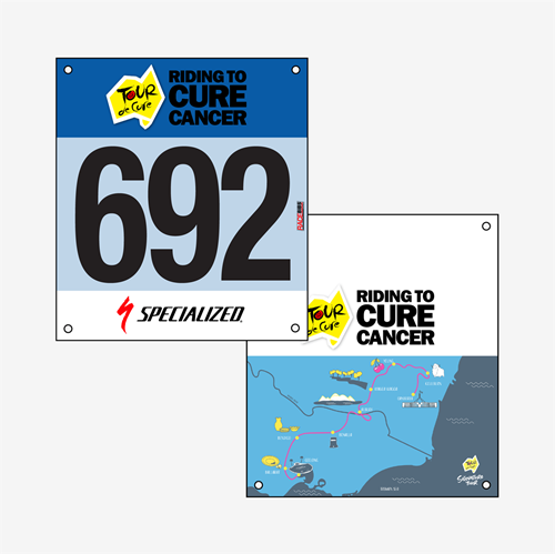 Show details for Full Colour Two Sided UCI Race Bibs