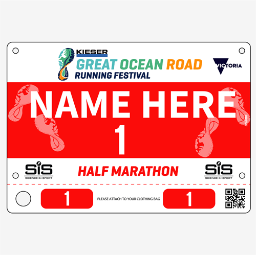 Show details for Full Colour One Sided Race Bibs with Tear off Tags