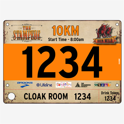Show details for Full Colour Two Sided Race Bibs with Tear off Tags