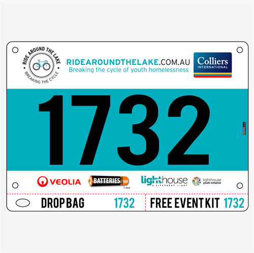 Show details for Full Colour One Sided Race Bibs with Tear off Tags