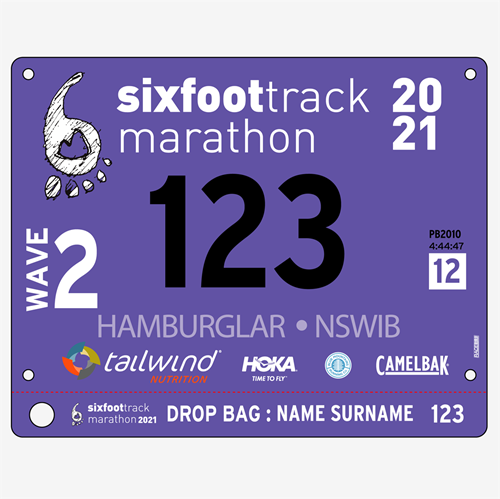 Show details for Full Colour One Sided Race Bibs with Tear off Tags