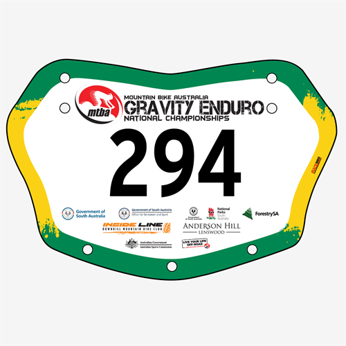 Show details for Full Colour Front, Black and White Reverse Premium Bike Plates