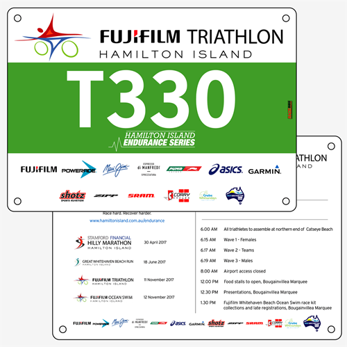 Show details for Full Colour Two Sided Race Bibs