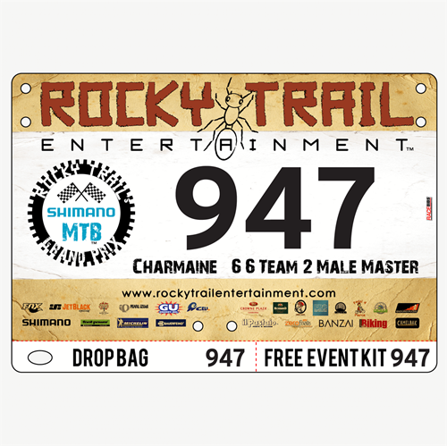 Show details for Full Colour Two Sided Economical Race Numbers with Tear off Tags
