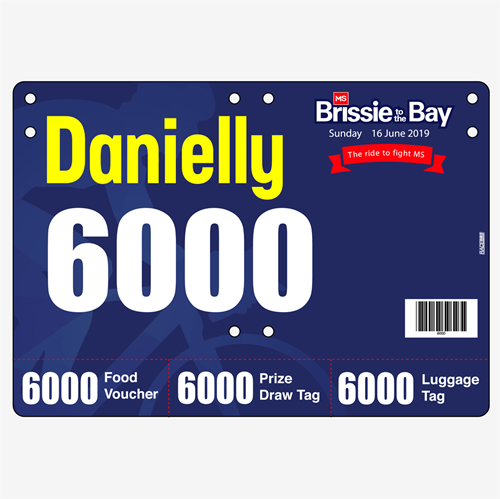 Show details for Full Colour Two Sided Race Bibs with Tear off Tags