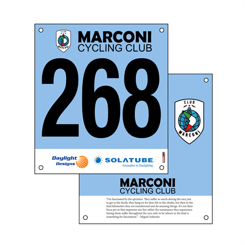 Show details for Full Colour Two Sided UCI Race Bibs