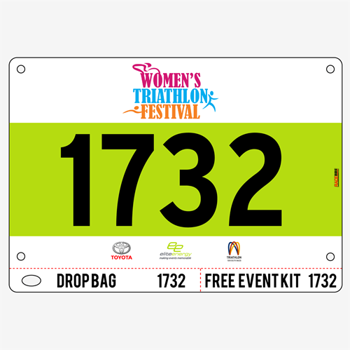 Show details for Full Colour Two Sided Race Bibs with Tear off Tags
