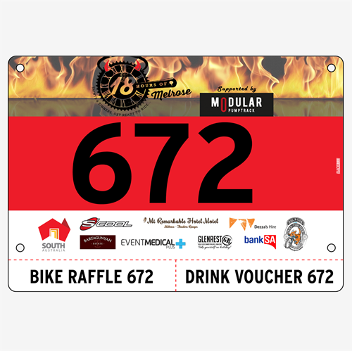 Show details for Full Colour Two Sided Race Bibs with Tear off Tags