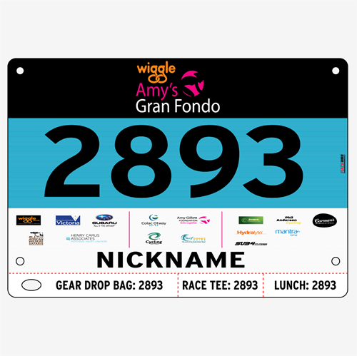 Show details for Full Colour Two Sided Race Bibs with Tear off Tags