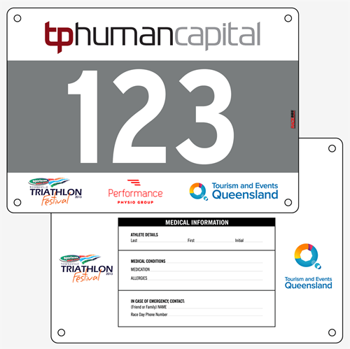 Show details for Full Colour Two Sided Race Bibs