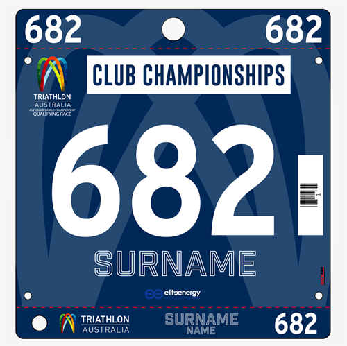 Show details for Full Colour Front, Black and White Reverse Race Bibs with Tear off Tags
