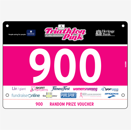 Show details for Full Colour One Sided Race Bibs with Tear off Tags