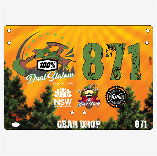 Show details for Full Colour One Sided Economical Race Numbers with Tear off Tags