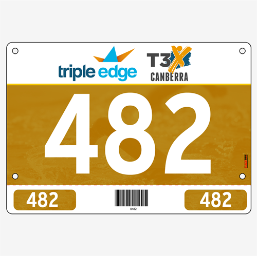 Show details for Full Colour One Sided Race Bibs with Tear off Tags