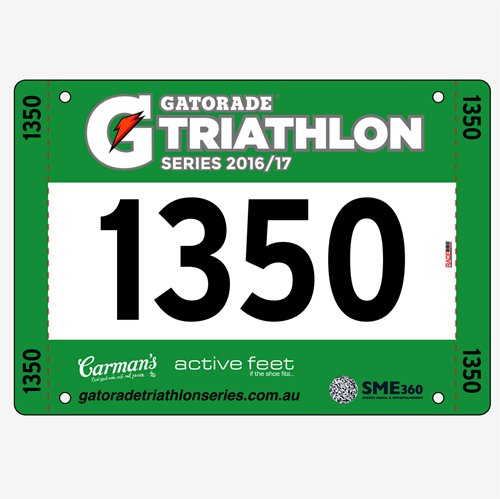 Show details for Full Colour One Sided Race Bibs with Tear off Tags