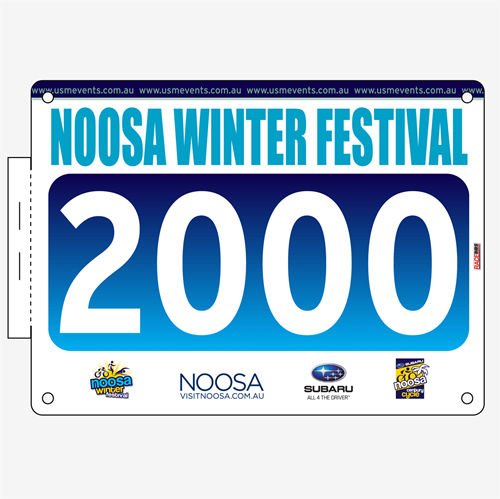 Show details for Full Colour One Sided Race Bibs with Tear off Tags