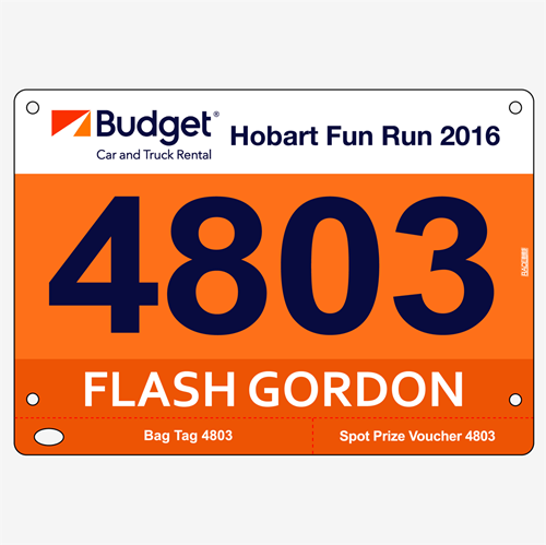 Show details for Full Colour Two Sided Race Bibs with Tear off Tags